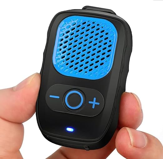 Wearable Bluetooth Speakers, Clip On Wireless Jobsite Speaker - Blue