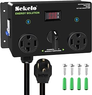 Manual EV Charging Switch for Dryer & EV, NEMA 14-30, 240V, 24A 5.76kW Max - Image 1