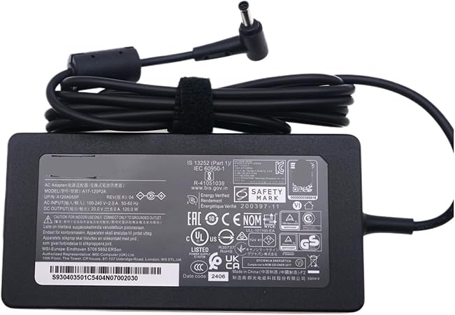 20V 6A 120W AC Power Adapter(US Plug)