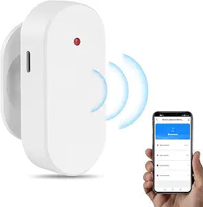 WiFi Human Presence Sensor: 24G mmWave Radar Bulit in Light Sensor, Zone Positioning, Sensitivity Settable,Tuya App Remote Control, Compatible with Alexa, Smart Motion Sensor for Home Automation