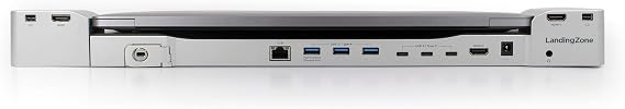 LandingZone 18-Port Docking Station for the 15-inch MacBook Pro with Touch Bar and 4 USB-C Ports [MacBook Model A1707 & A1990 Released 2016-2019] (140W Power Adapter & Four External Display Support)