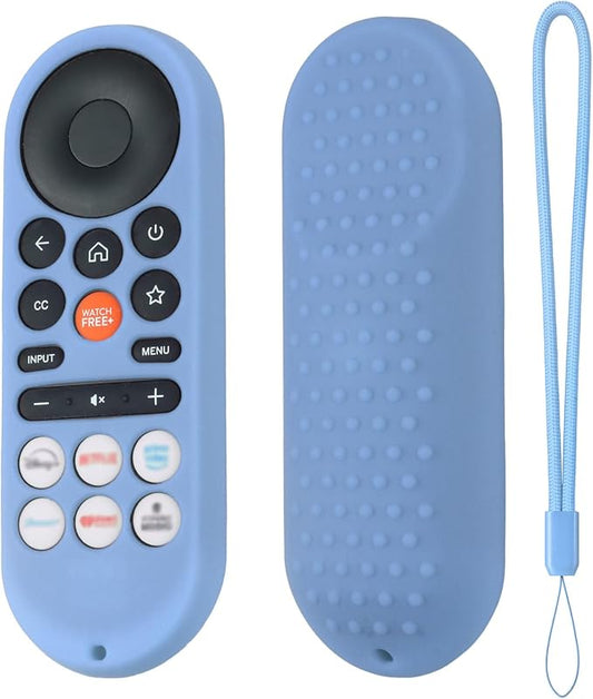 Hi Color XRT281 Remote Cover for Vizio/Onn FHD LED TV Remote 2026 Silicone Protective Case Compatible with VIZIO XRT281 ONN Remote Silicone Case Cover with Lanyard (Glow Blue)