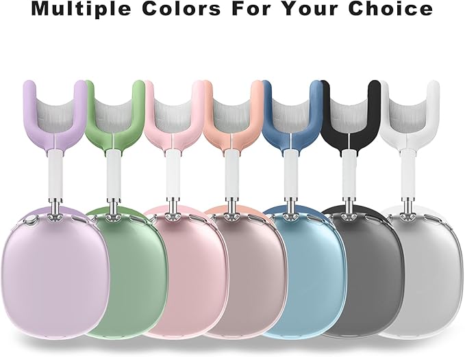 for AirPods Max case Cover,Anti-Scratch Ear Pad Case Cover/Ear Cups Cover/Headband Cover for AirPods Max. Clear Soft TPU and Silicone,Skin Scratch Proof.