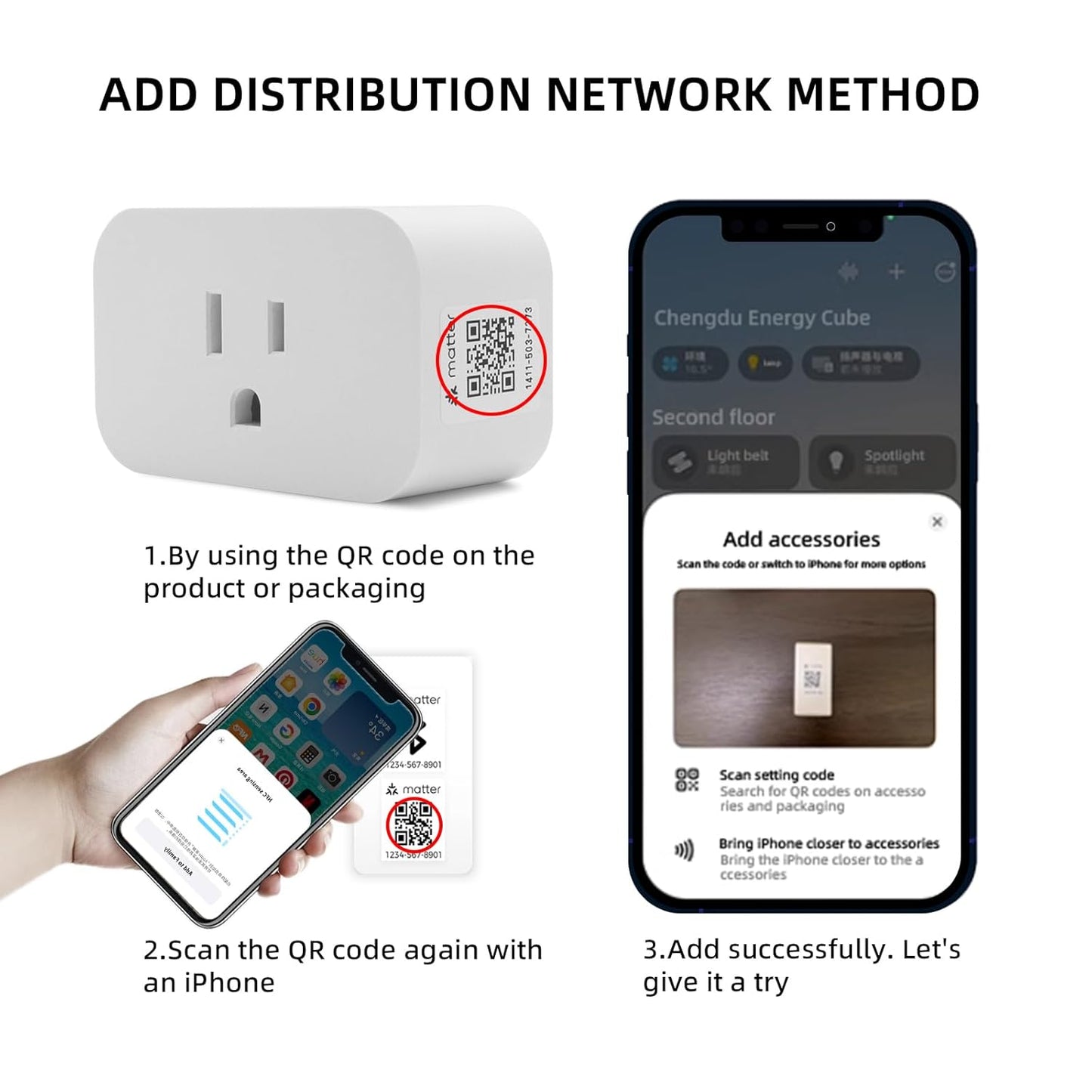 Matter Over Thread Smart Plug, App and Voice Control Smart Mini Outlet 15A/1800W (1)