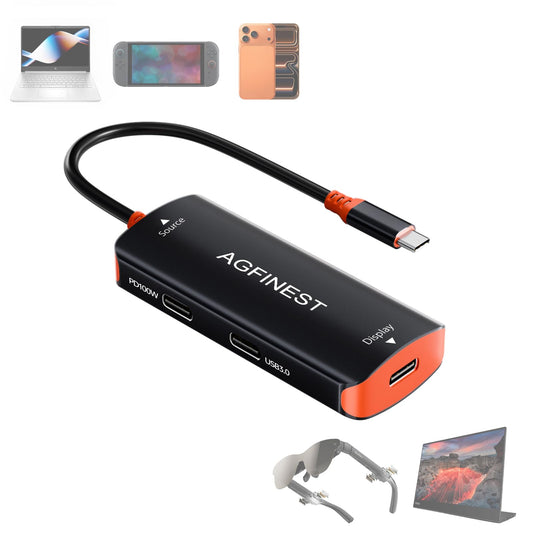 4K@60Hz USB C AR Glasses Adapter For Switch 2/Steam Deck/ROG Ally X