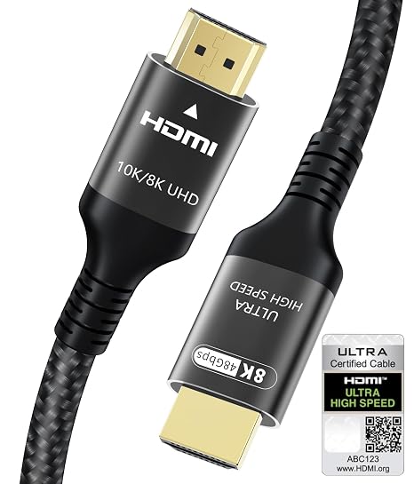 Certified 10K 8K 4K HDMI 2.1 Cable 15FT, 48Gbps Ultra High Speed HDMI® Cord - Image 5