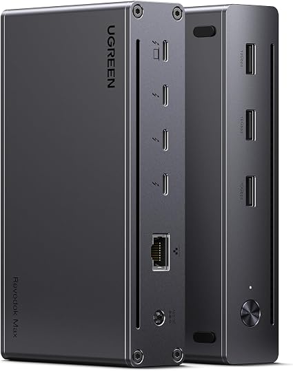 UGREEN 8-in-1 Thunderbolt 4 Docking Station, Dual 4K@60Hz, 3xTBT4, 40Gbps