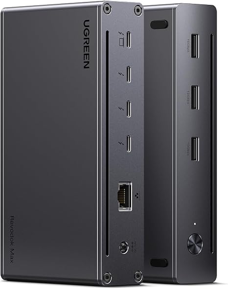 UGREEN 8-in-1 Thunderbolt 4 Docking Station, Dual 4K@60Hz, 3xTBT4, 40Gbps