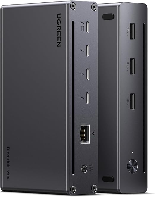 UGREEN 8-in-1 Thunderbolt 4 Docking Station, Dual 4K@60Hz, 3xTBT4, 40Gbps