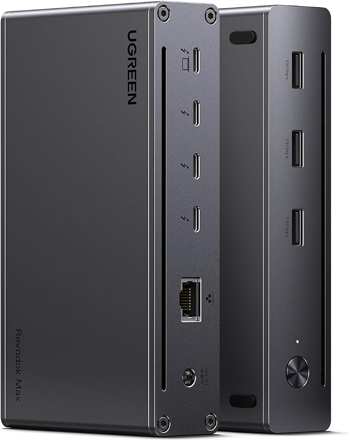 UGREEN 8-in-1 Thunderbolt 4 Docking Station, Dual 4K@60Hz, 3xTBT4, 40Gbps