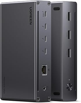 UGREEN 8-in-1 Thunderbolt 4 Docking Station, Dual 4K@60Hz, 3xTBT4, 40Gbps