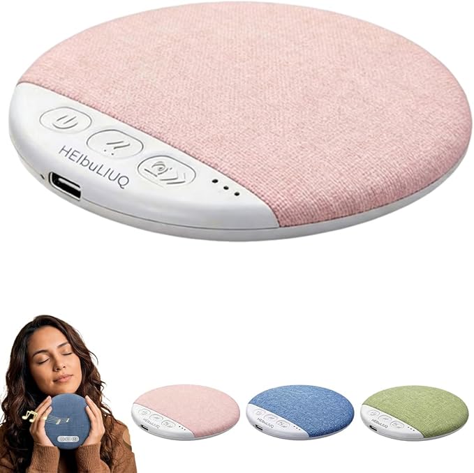 Bone Conduction Pillow Speaker, Bluetooth Under Headrest Sound Box with Timer, Ultra Thin Private Audio Machine for Sleeping, Wireless Bedside Music Aid, Portable Night Rest Gadget(1pc#B)