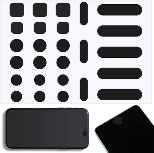 26PCS Universal Webcam Covers Laptop Camera Cover Privacy Protection Accessory - 6 Sizes for Every Size Webcam on Any Device, Great for Privacy - Black