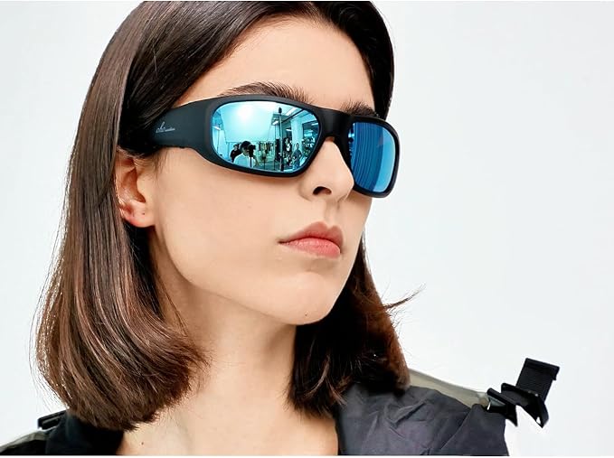 OhO Smart Glasses,Polarized Sunglasses with Bluetooth Speaker,Athletic/Outdoor UV Protection and Voice Control,Unisex