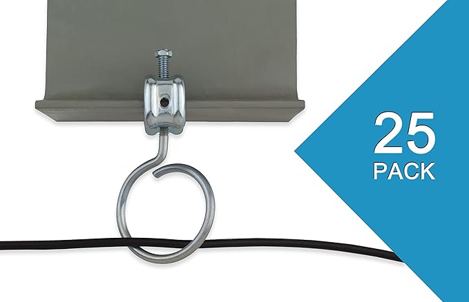 Premium Heavy Duty Bridle Rings – 100 Pack | 2 Inch Diameter, 1/4"-20 Thread | Professional Threaded Cable & Wire Support Hangers (Zinc-Plated Steel)