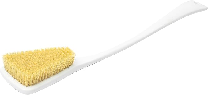 Fuller Brush Exfoliator & Scrub Body Brush - 16-inch Contoured Handle with Polyester Bristles - an All-Over Reach Including Back, Neck, Shoulders & Feet - Soft, Durable & Gentle on Your Skin (2-Pack)