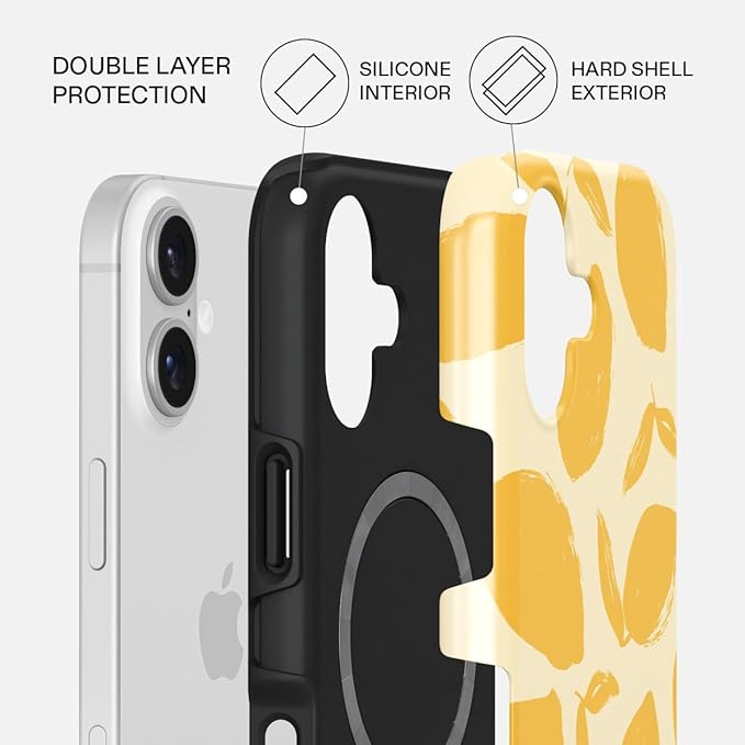 BURGA Phone Case for iPhone 17 - Cute, Trendy, Aesthetic, Pattern Phone Cover, Hard Shell Protection - fits Apple iPhone 17 Case for Women and Men