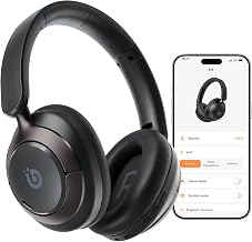 Boean Active Noise Cancelling Headphones, Bluetooth 6.0 Wireless Over Ear Headphones with 360° Spatial Audio, 120H Playtime & 5 ENC Mics, Soft Memory Foam, Transparency Mode for Office Travel - Image 1