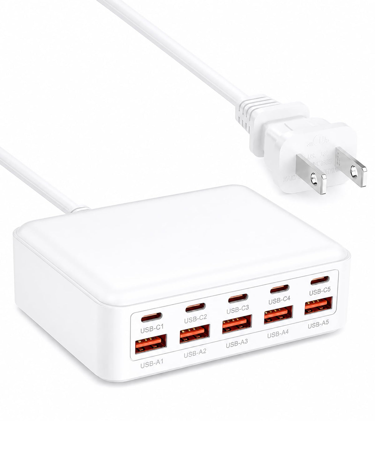 USB C Charger Station for Multiple Devices, 10-Port USBC Charging Hub