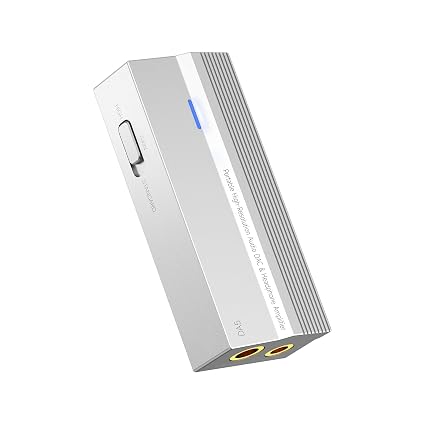 DA5 Decoder Headphone Amplifier,Portable Hi-Fi DAC,Dual CS43198 DAC,768kHz/32bit,DSD256,3.5mm+4.5mm Up to 682mW Output,Portable USB DAC/AMP with Call Function,Button & App Control