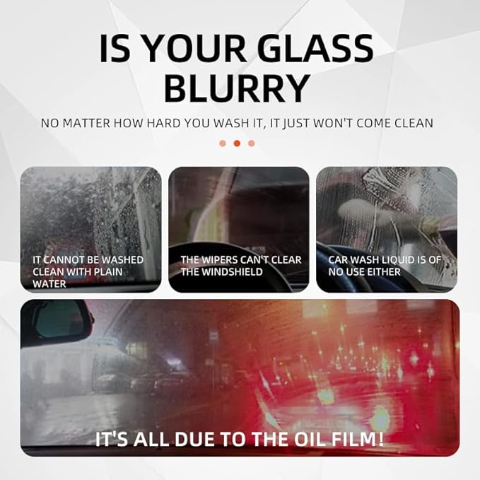 Glass Oil Film Wet Wipes(5PIECE /box)，Glass Oil Film Remover for Car, Easy and Convenient to Use, Can be Wiped Clean Immediately, Improve Car Windshields and Windows Clarity for Safe Driving (1Pcs)