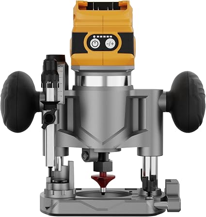 Cordless Plunge Router Combo Compatible with Dewalt 20V 60V MAX Battery