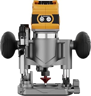 Cordless Plunge Router Combo Compatible with Dewalt 20V 60V MAX Battery - Image 1