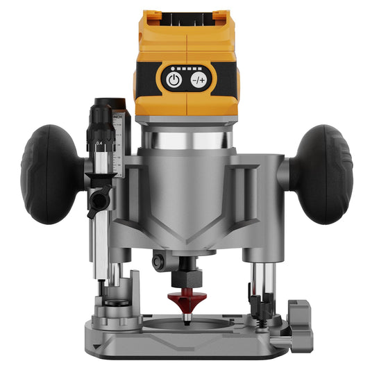 Cordless Plunge Router Combo Compatible with Dewalt 20V 60V MAX Battery