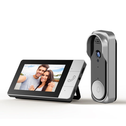 Wireless Video Doorbell, 130° Wide Angle, Infrared N - Image 1