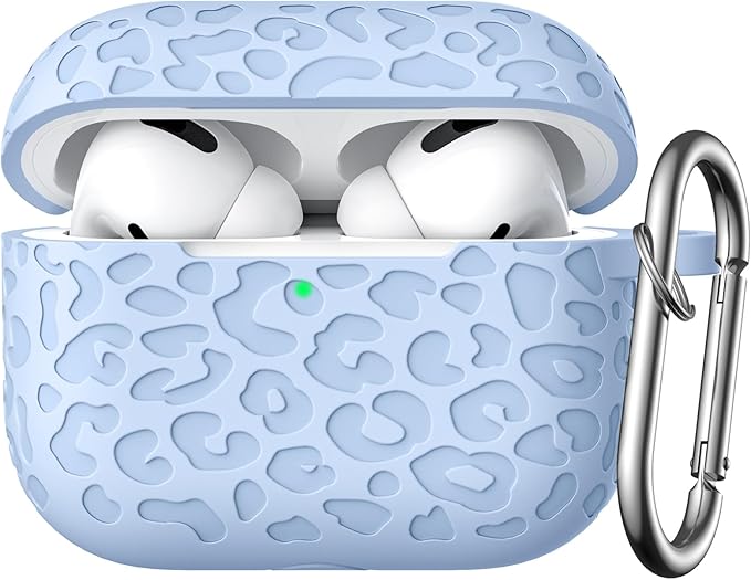 Leopard Engraved for Airpods Pro 2nd Generation Case/Soft Silicone Compatible with Apple Airpods Pro 2nd Generation Cover,Front LED Visible.Lalic