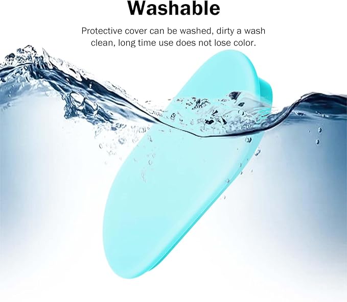 Silicone Glow Cover Case for Google TV Streamer 4K 2024 ，Protective Sleeve Set for Google TV Streamer 4K Host Box +Voice Remote,Anti-Slip Scratch Shock Protection (Glow Blue)