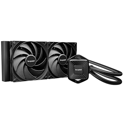 be quiet! Pure Loop 3 280mm All-in-One Water Cooling for Overclocked AMD/Intel Systems, 2X Pure Wings 3 140mm PWM High-Speed Fans, High Static Pressure, Whisper-Quiet PWM Pump