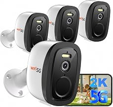 2.4G/5G WiFi Security Cameras Wireless Outdoor 4Pack, 2K QHD Video - Image 1