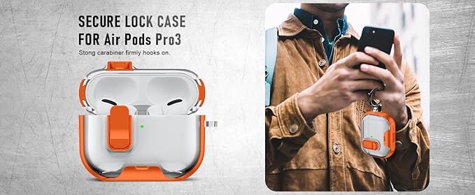 for AirPods Pro 3 Case (2025) with Phone Stand & Cleaner Kit, Cute Soft Silicone Cover for AirPods Pro 3rd Genera case with Keychain for Women Men with Keychain for Airpod Pro case(2025) Orange