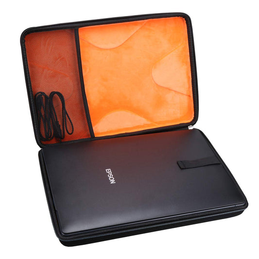 Mchoi Hard Case for Epson Perfection V39/V39 II/V19/V19 II Scanner EVA Hard Shell, Shockproof, Cable Organizer Pocket, for Travel & Office