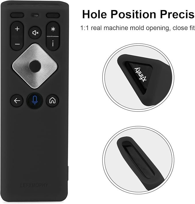 LEFXMOPHY Cover for Xfinity Comcast XR16 Voice Remote Control for Flex Streaming Device, Black Silicone Sleeve
