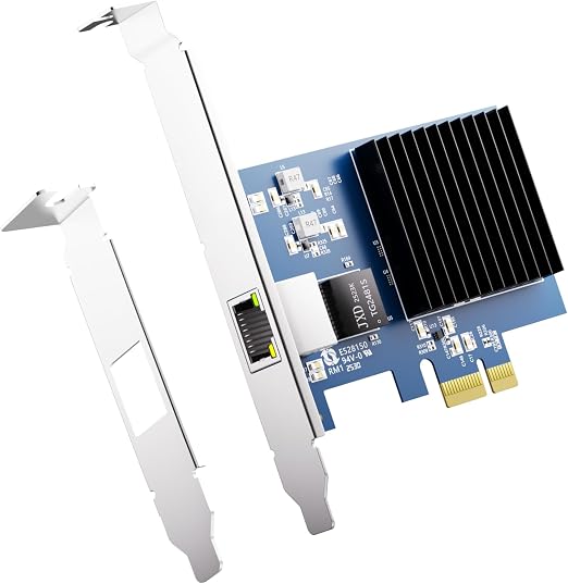 Ipolex 10G Network Card, PCIe 4.0 x1 Network Adapter with RTL8127 Chip