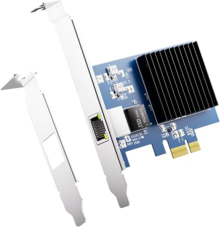 Ipolex 10G Network Card, PCIe 4.0 x1 Network Adapter with RTL8127 Chip