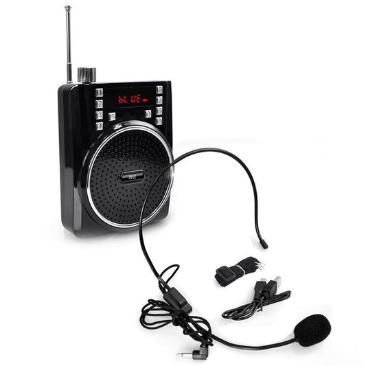 Pyle PWMA40BT Waist Band Portable PA System Voice Amplifier MP3 Bluetooth Speaker for Tour Guides Rechargeable Batteries and waste Clip