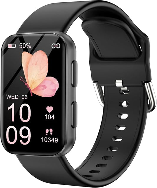 MorePro Smart Fitness Tracker – 24/7 Heart Rate & Blood Oxygen Tracking, Sleep & Activity Monitor, 120+ Sport Modes, IP68 Waterproof Smart Watch for Android iOS Women Men