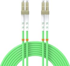 7.5Meters 25ft LC/UPC-LC/UPC 40/100GB Multi-Mode Fiber Optic Cable LC to LC OM5 LC-LC 10 Gigabit Jumper Optical Patch Cord Duplex 50/125um Lime Green - Image 1