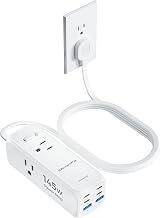 Olcorife USB Power Strip with 3 AC Outlets 6 USB Ports(4 USB C),5 FT - Image 1