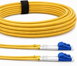 Elfcam® Fiber Optic Jumper Cable LC/UPC to LC/UPC OS2 Duplex Single Mode 9/125um (0.5m) - Image 1