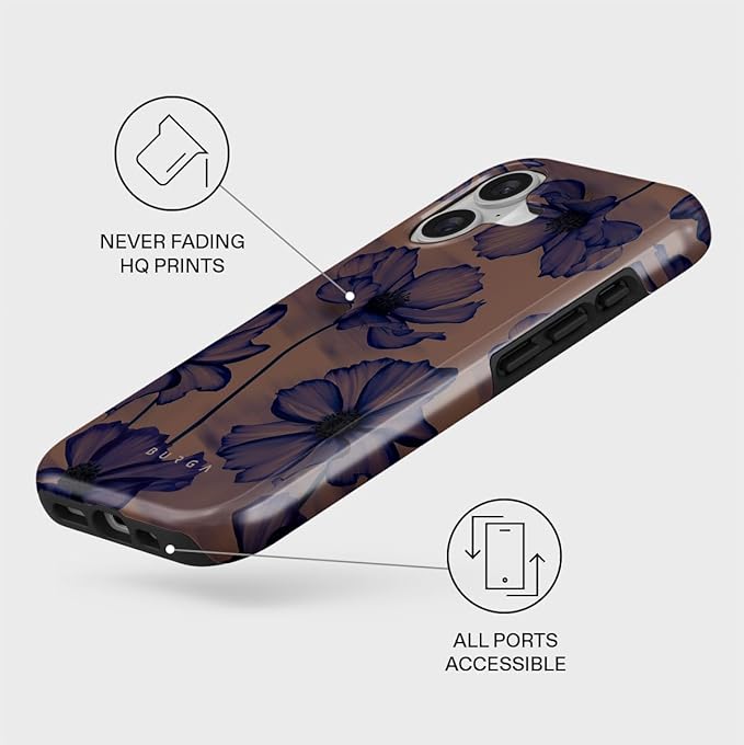 BURGA Phone Case for iPhone 17 - Cute, Trendy, Aesthetic, Pattern Phone Cover, Hard Shell Protection - fits Apple iPhone 17 Case for Women and Men