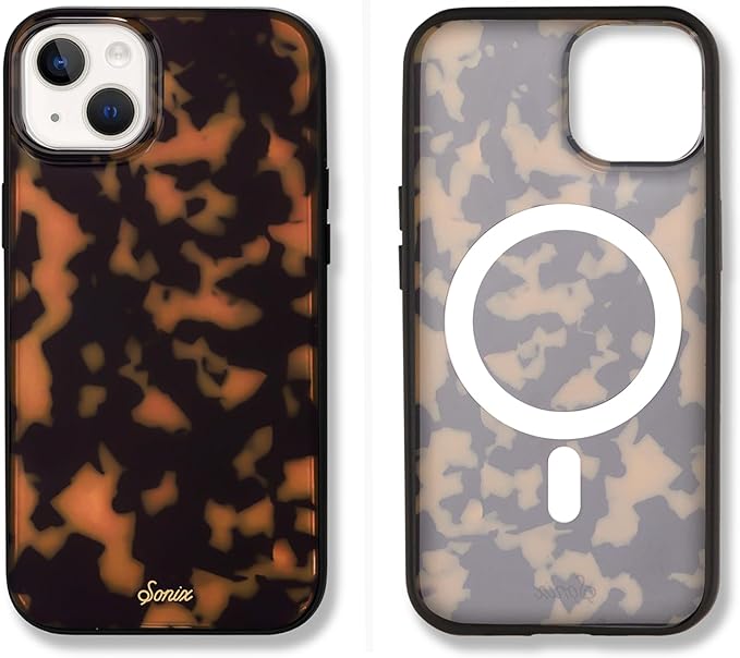 Sonix Case for iPhone 15 Plus, iPhone 14 Plus | Compatible with MagSafe | 10ft Drop Tested | Tortoiseshell | Brown Tort
