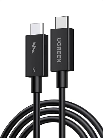 UGREEN Thunderbolt 5 Cable 80Gbps, Intel Certified, 240W PD3.1, 3.3ft