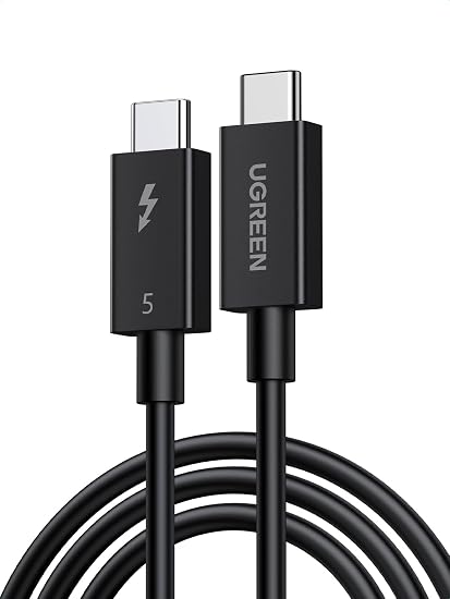 UGREEN Thunderbolt 5 Cable 80Gbps, Intel Certified, 240W PD3.1, 3.3ft