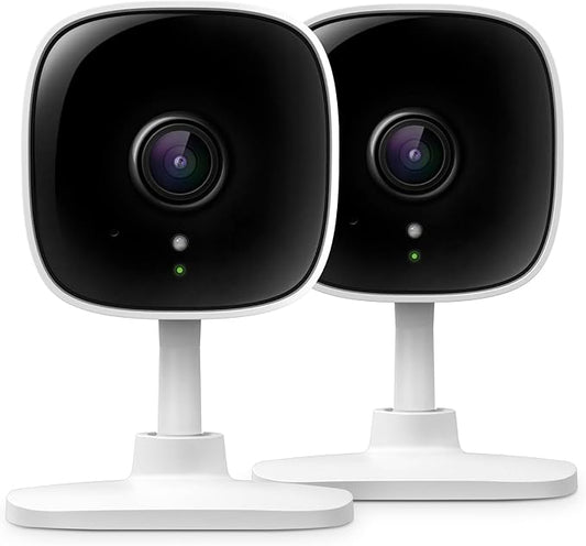 Tapo 2K Security Camera for Baby Monitor, Dog Camera w/Motion Detection, 2-Way Audio, Night Vision, Cloud & SD Card Storage (Up to 256 GB), Works w/Alexa & Google Assistant, 2-Pack C110P2