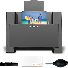 AMBIR Photo Scanner with Photo Cleaning Kit Bundle – Scan Photos in Seconds, Auto Crop & Deskew, 300/600 DPI High Resolution Scanning, Restore & Organize with Software, Mac & PC Compatible