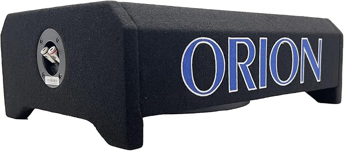 ORION Cobalt CDF10 10” Passive Down-Firing Subwoofer Enclosure – 400W RMS/1600W Max, Slim Sealed Sub Box for Cars & Trucks, Low-Profile Air-Tight Bass Thin Enclosure, Shallow Mount